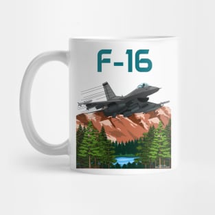 F16 Fighting Falcon Supersonic Jet Military Armed Forces Novelty Gift Mug